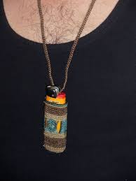 Items Similar To Macrame Lighter Holder Necklace On Etsy Sewing Leather Macrame Bag Macrame Patterns