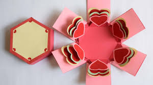 Because exploding boxes are cascading boxes, you'll need to create a few templates of varying sizes: How To Make Transparent Exploding Box Hearts Step By Step Diy Eksplodujace Pudelko Serca Youtube Explosion Box Valentine Box Heart Box Template