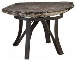 Buy fashion stone top coffee table at cheap price from www.naturalstonehome.com now! 28 Wide Coffee Table Solid Natural Agate Stone Top Round Iron Base Rustic Coffee Tables By Noble Origins Llc Houzz