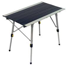 Outdoor Aluminum Folding Adjustable Table Height Portable Camp Tailgate Picnic Adjustable Height Table Adjustable Table Camping Table