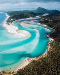 Whitehaven is truly this vibrant. Whitehaven Beach Located On Whitsunday Island Qld Australia This 7km Coastline Is Ranked In The Top 5 Beaches In The World The Inspiration