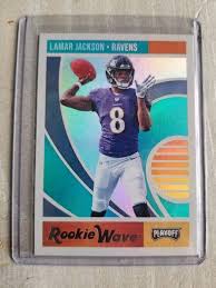 Lamar Jackson Playoff Rookie Card Baltimore Ravens Gift Gifts For Men Birthday Gift Fo In 2020 Valentines Gifts For Boyfriend Boyfriend Gifts Baltimore Ravens Gifts