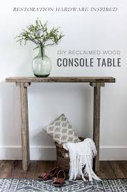 How I Built A 2100 Rh Inspired Console Table For Free Orc Week No 6 In 2020 Small Entryway Table Wood Entry Table Diy Entryway Table