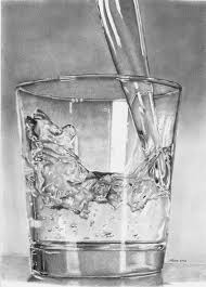 Glass Of Water By Carl Moore Water Drawing Art Drawings Drawings