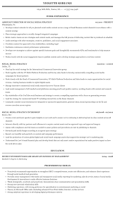 This social media resume guide will show you this resume format places your most recent social media marketing experience and education entries first, and it goes backward in time from there. Social Media Strategy Resume Sample Mintresume
