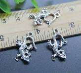 10~50pc Retro Gecko Animal Alloy Charms Pendant Jewelry Making DIY 21*14mm  | eBay