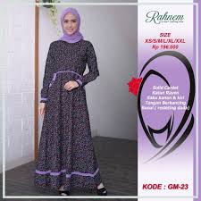 Tn vw 811 bahan waffle motif fit xl new harga rp. Rahnem Gm 23 Gamis Dewasa Gamis Motif Bunga Kecil Bahan Solid Carded Katun Rayon Shopee Indonesia