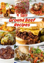 This ground beef recipe with few ingredients is a great base for a weeknight meals. 9 Easy Ground Beef Recipes