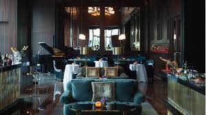 The armchairs, in a christopher hyland fabric, and side chairs, in a clarence house velvet, are antiques. Luxury Hotel Restaurants Bars The Langham Shenzhen