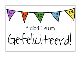 12 5 Jaar Jubileum Wenskaart Gefeliciteerd Vlaggetjes Muller Wenskaarten