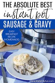 Biscuits And Gravy Meme Sausage And Gravy Made In The Instant Pot Homemade In 2020 Breakfast Recipes Easy Sausage Gravy Homemade Recipes