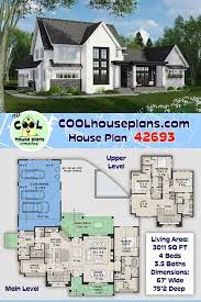 Farmhouse Style House Plan 42693 With 4 Bed 4 Bath 3 Car Garage House Plans Farmhouse Farmhouse Style House Plans Dream House Plans