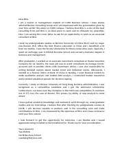 A formal cover letter has a very specific purpose and should be written in such a. Cover Letter For Bcg Docx Dear Bcg I Am A Master In Management Student At Cuhk Business School I Have Always Admired Boston Consulting Group And I Am Course Hero