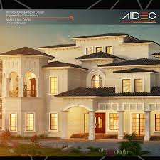 Proposed Residential Villa Location Abu Dhabi Description Spanish Andalusi Design Aidec Architecture Design House Styles Architecture Villa