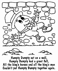 Humpty Dumpty Coloring Page Awesome Printable Page Humpty Dumpty Falling In 2020 Coloring Pages Humpty Dumpty Rose Coloring Pages