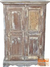 Massivholzschrank in sehr gepflegtem zustand. Schrank Beistellschrank Kommode Kleiderschrank Massivholz Vintage Look Chabby Chic Modell 27 130x90x45 Cm
