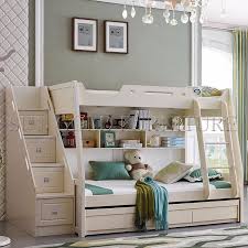 Popular Modern White Wooden Kids Bunk Bed With Storage Ladder Sz Bfe304 View Bunk Bed Sun Gold Product Details From Foshan Sun Gold Furniture Co Ltd On Alibaba Com