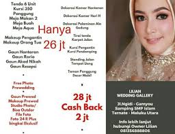 Sebab dalam urusan ijab qabul dalam akad nikah. Lilian Salon Wedding Galery Tawarkan Promo Paket Akhir Tahun Indotimur