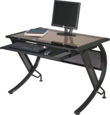Office Star Hzn25 Computer Desk Black At Staples Desk With Keyboard Tray Glass Computer Desks Computer Desk