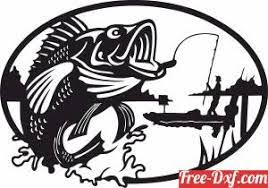 Download Fishing Fish Scene Clipart Svg Ytmms High Quality Free