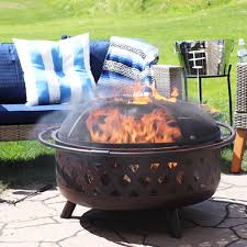 Check spelling or type a new query. Sunnydaze Crossweave Outdoor Fire Pit 36 Inch Large Bonfire Wood Burning Patio Backyard Firepit For Outside With Spark Screen Fireplace Poker And Round Cover Bronze Walmart Com Walmart Com
