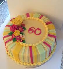White and gold theme customized 2 tier designer fondant cake for dad's 60th birthday. Bright Birthday Sheet Cakes Mom Vtwctr