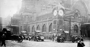 French Tanks Outside Railway Station In Essen Germany During Wwi Old Train Station Train Station Old Trains