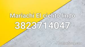 These are the codes of the video was too laggy or i went fast. Mariachi Music Roblox Id 5350092608