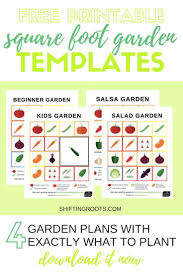 Want To Try Square Foot Gardening I Ve Compiled 4 Themed Garden Plans For Begin Vegetable Garden Planner Square Foot Gardening Vegetable Garden For Beginners