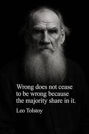 Importance of moral clarity over popular opinion