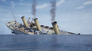 hmhs britannic sinks  real time