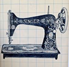 My mother had me make patchwork quilts and it was easier than an. Vintage Sewing Machine Drawings At Paintingvalley Com Explore Collection Of Vintage Sewing Machine Drawings