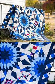 2017 Blazing Star Block Of The Month Kit Craftsy This Kit Accompanies Our Free 2017 Block Of The Month Class With Quilt Top Patterns Quilts Sampler Quilts