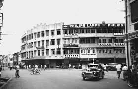 Down The Steps Of Mbs Wesley Methodist Church Petaling Street Looking Towards Foch Avenue Jalan Cheng Lock Early 1950s Kuala Lumpur Old Pictures Street View