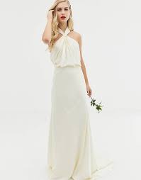 Vestidos de aire vintage para los elegidos de la semana. Vestidos De Novia Vestidos De Boda Cortos Con Cola De Pez Y Sin Espalda Asos