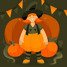 Free Vector | Hand drawn flat halloween illustration