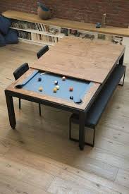 Table Converts To Pool Table Pool Table Room Small Room Design Billiards Room Decor