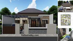 Foto inspirasi dan ide desain rumah minimalis, rumah modern, rumah industrial. Desain Rumah Modern Terbaru 12 X 12 M Dengan 5 Kamar Tidur Dan Kolam Ikan Tampil Keren Di 2021 Helloshabby Com Interior And Exterior Solutions