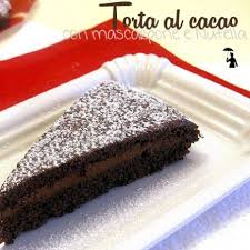 Torta al cioccolato con crema al mascarpone e nutella. Torta Nutella E Mascarpone
