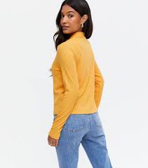 Check spelling or type a new query. Pale Yellow Fine Knit High Neck Zip Cardigan New Look