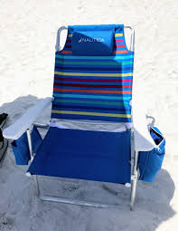 Beach Chair Features Adjustable Headrest Large Side Pockets Folding Beach Chair Beach Chairs Backpack Beach Chair