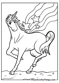 Unicorns coloring page with few details for kids. Unicorn Coloring Pages 50 Magical Unique Designs 2021