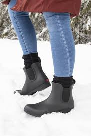 Here are 12 ways to wear and style chelsea boots during fall winter. Eastlake Women S Chelsea Rainboots Black Hunter Chelsea Boots Outfit Ankle Rain Boots Outfit Chelsea Boots Outfit