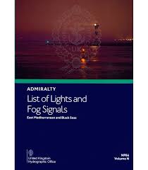 Np86 Admiralty List Of Lights And Fog Signals Volume N East Mediterranean And Black Seas 2019 2020 Edition