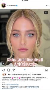 We are obsessed with this Kate Bock inspired bridal look ✨🤍 #bridalmakeup  #bridaltiktok #katebock
