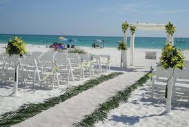 Get Married On The Beach At The Sandbar Restaurant On Anna Maria Island They Will Take Care Of All Yo Blue Beach Wedding Destination Wedding Anna Maria Island