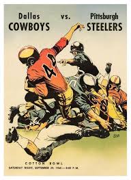 Zu sehen gibt es die partie am. Dallas Cowboys Vs Pittsburgh Steelers Large Poster 1960 Football First Game Dallas Cowboys Game Dallas Cowboys Football Cowboys Vs
