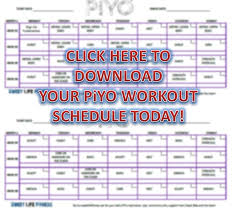 piyo schedule free pdf of