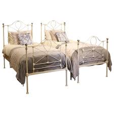 Product details additional info shipping wow the overnight guests in your mountain cabin with this impressively sized headboard and frame suggesting the twiggy branches. Pair Of Twin Antique Brass And Iron Beds Mps36 At 1stdibs