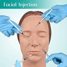 Female Facial Injection Mannequin Head